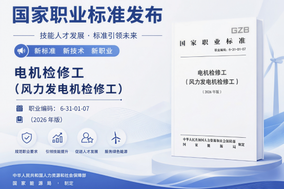 国家能源集团龙源电力主编的我国首个风电检修工职业标准发布